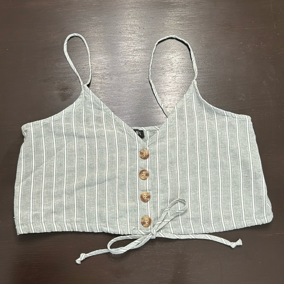 Tops - Striped Crop Top
